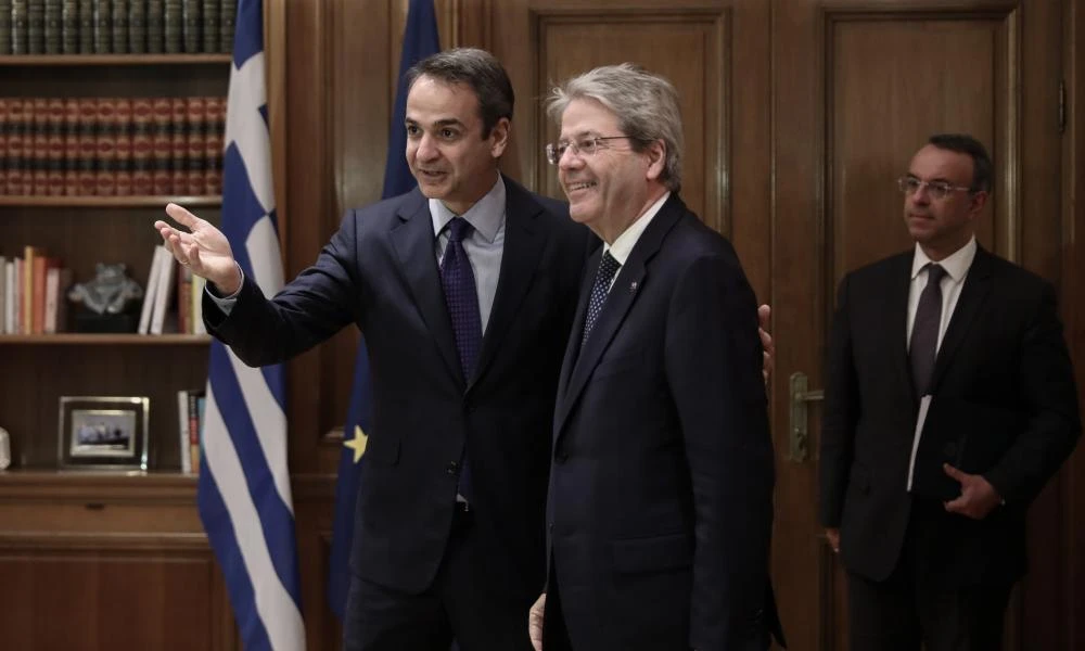 Μητσοτάκης: Πρόκειται να συναντήσει τον Επίτροπο Οικονομίας της ΕΕ, Πάολο Τζεντιλόνι